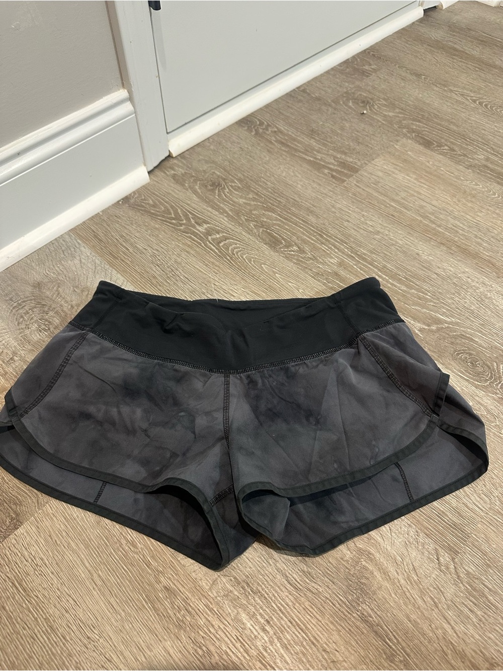 lululemon athletica Black Layered Athletic Running Shorts